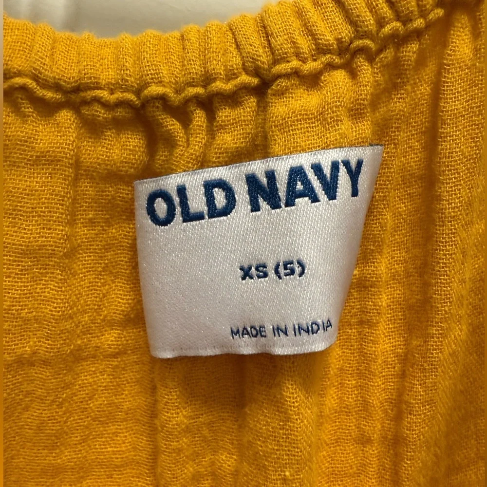 Old Navy Mustard Yellow Tiered Sundress